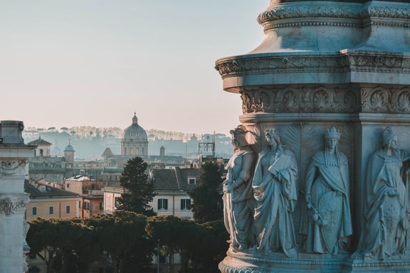Vista sulla città di Roma