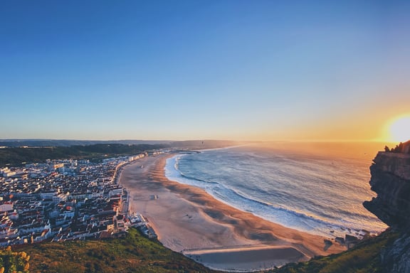 Para onde ir em Agosto: Nazaré Pôr do sol na Nazaré