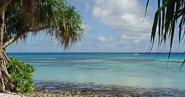 Flyg Funafuti Atol